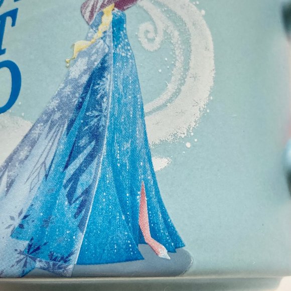 Disney Elsa Frozen Coffee Tea Mug Cup Ceramic LET IT GO Light Blue Hallmark Big - Picture 10 of 14
